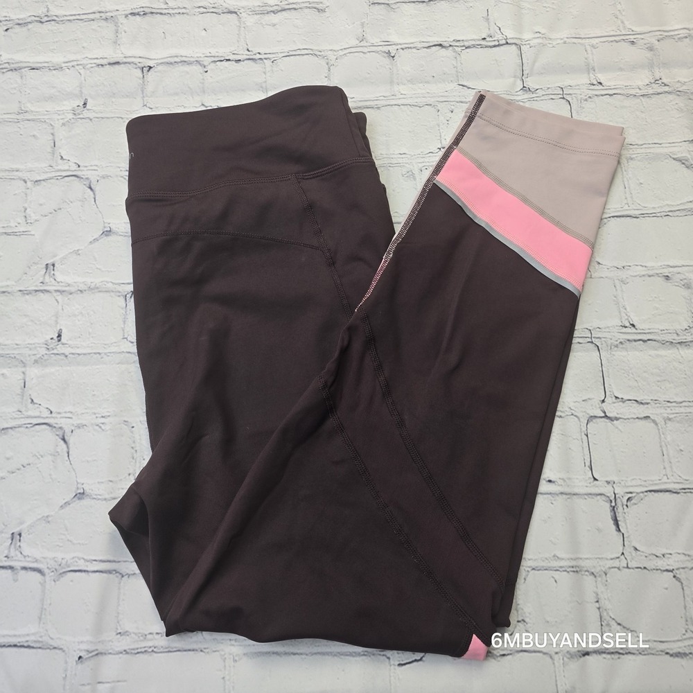 Calvin Klein Performance Womens XL Purple Colorblock Wicking Leggings PF8P9533 - Picture 3 of 11